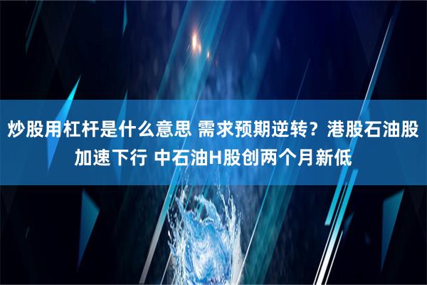 炒股用杠杆是什么意思 需求预期逆转？港股石油股加速下行 中石油H股创两个月新低