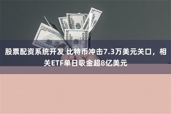 股票配资系统开发 比特币冲击7.3万美元关口，相关ETF单日吸金超8亿美元