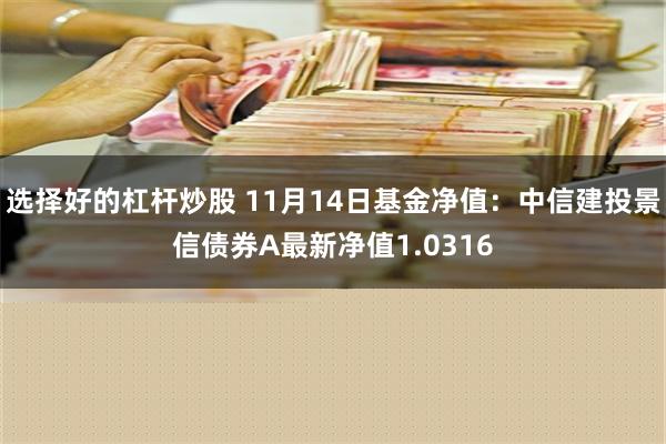 选择好的杠杆炒股 11月14日基金净值：中信建投景信债券A最新净值1.0316